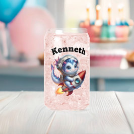 Baby Draken verkennen de sterren Blikvorm Glas