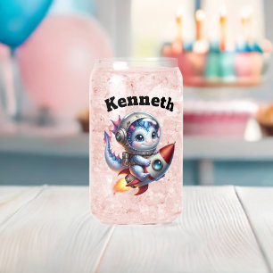 Baby Draken verkennen de sterren Blikvorm Glas