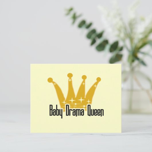 Baby Drama Queen Tshirts en Gifts Briefkaart (Staand voorkant)