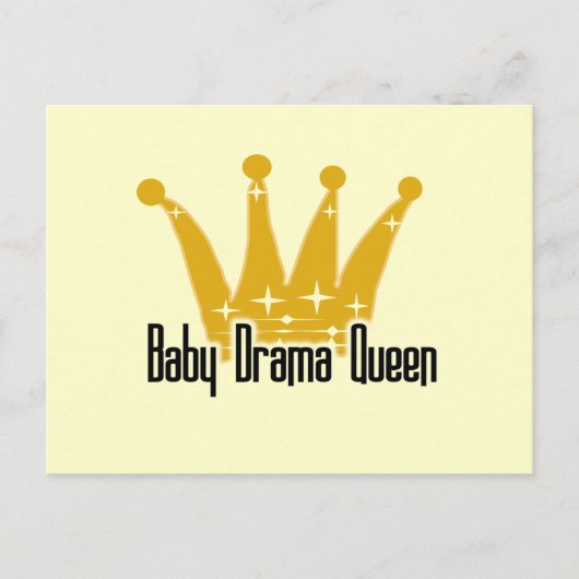 Baby Drama Queen Tshirts en Gifts Briefkaart (Voorkant)