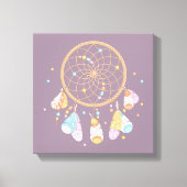 Baby Dreamcatcher Paarse Canvas Afdruk (Voorkant)