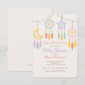 Baby Dreamcatcher Uitnodiging (Voorkant / Achterkant)