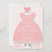BABY DRESS BABY SHOWER INVITE KAART (Voorkant)