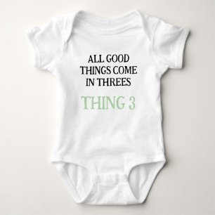 Baby-drieling, grappig drieling cadeau-idee, neutr romper