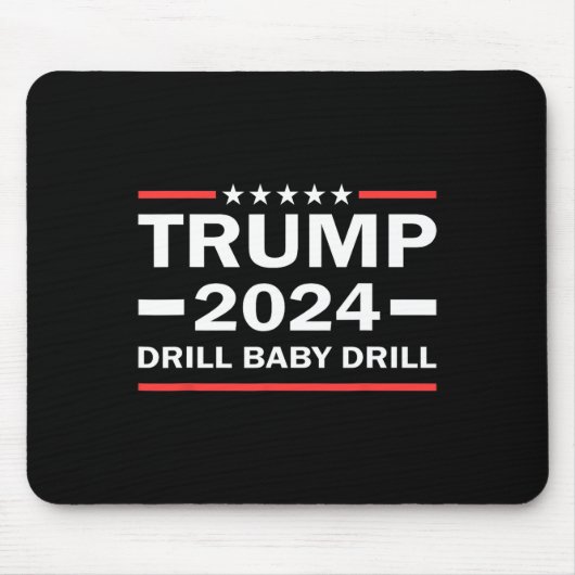 Baby Drill Donald Trump 2024 Neem Amerika terug Muismat (Voorkant)