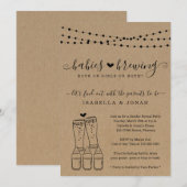 Baby-driplets Paar's Gender Reopenbaarmakingsfeest Kaart (Voorkant / Achterkant)