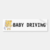 baby Driving Bumper Sticker (Voorkant)