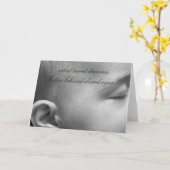 Baby dromen kaart (Gele Bloem)