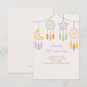 Baby droomvanger zwangerschapsaankondiging aankondiging (Voorkant / Achterkant)