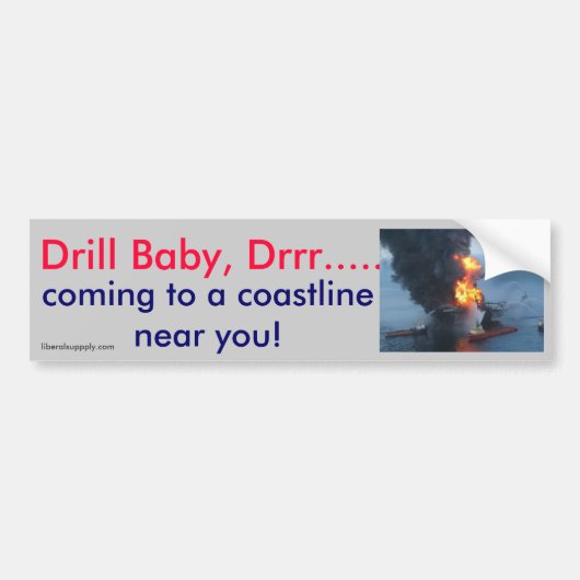 Baby, drr.... bumpersticker (Voorkant)