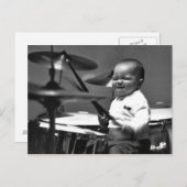 Baby Drummer Briefkaart (Voorkant / Achterkant)