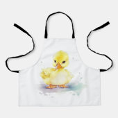 Baby Duck 2 Waterverf All-Over Print Schort (Voorkant)