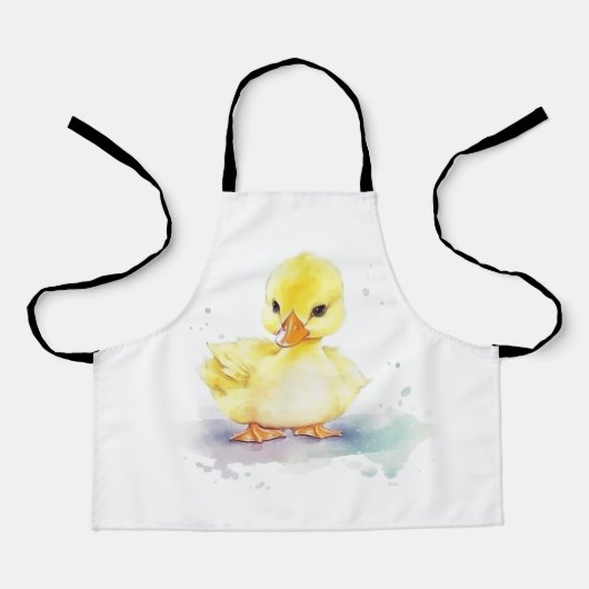 Baby Duck 2 Waterverf All-Over Print Schort (Voorkant)