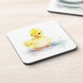 Baby Duck 2 Waterverf Hard plastic onderzetter (Linkerzijde)