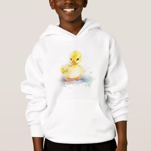 Baby Duck 2 Waterverf T-shirt (Voorkant)