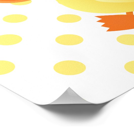 Baby Duck Cute Nursery Art Poster (Hoek)