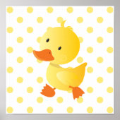 Baby Duck Cute Nursery Art Poster (Voorkant)