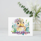Baby Duck Easter Briefkaart (Staand voorkant)