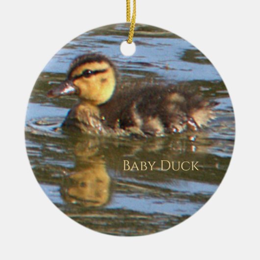 Baby Duck Foto Ornament (Voorkant)