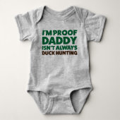 Baby Duck Hunting Jersey Bodysuit Shirt (Voorkant)