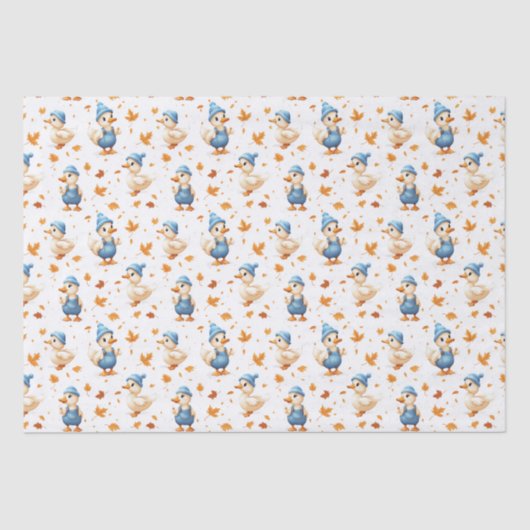 Baby Duck I baby shower Tissuepapier (Voorkant)
