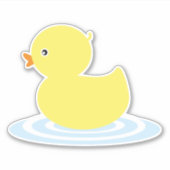 Baby Duck Schattige geel Sticker (Voorkant)