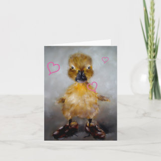 Baby Duck Valentijnsdag Kaart