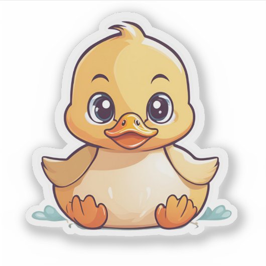 Baby Duck Waterdicht Sticker (Voorkant)