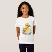 Baby Duck Waterverf Fine Jersey T-shirt (Voorkant volledig)