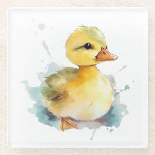 Baby Duck Waterverf glas Onderzetter
