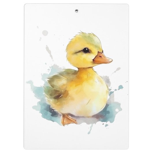 Baby Duck Waterverf Klembord (Achterkant)