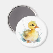 Baby Duck Waterverf Magnet (Voorkant / Achterkant)