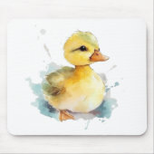 Baby Duck Waterverf Mousepad Muismat (Voorkant)
