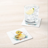 Baby Duck Waterverf Papier Onderzetter (Insitu)