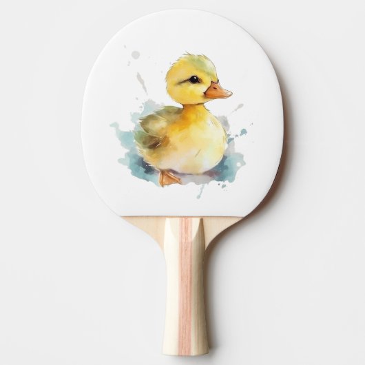 Baby Duck Waterverf Ping Pong Paddle Tafeltennisbatje (Voorkant)