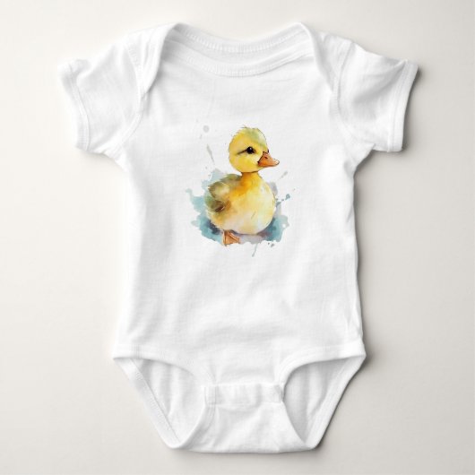 Baby Duck Waterverf Romper (Voorkant)