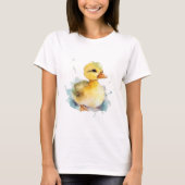 Baby Duck Waterverf T-shirt voor dames (Voorkant)