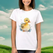 Baby Duck Waterverf T-shirt voor dames