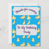 Baby Ducks Bedankt Card Kaart (Voorkant)