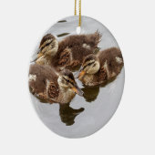 Baby Ducks Photo Keramisch Ornament (Rechts)