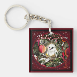 Baby Duif Sleutelhanger