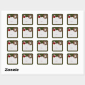 Baby Duif Vierkante Sticker (Vel)