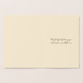 Baby Dust Kaart Onvruchtbaarheid Wensen Goudfolie (Binnen)