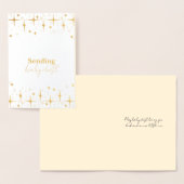 Baby Dust Kaart Onvruchtbaarheid Wensen Goudfolie (Display)