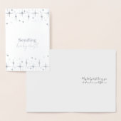 Baby Dust Kaart Onvruchtbaarheid Wensen Zilverfoli (Display)