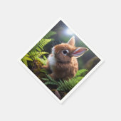 Baby Dwerg konijntje, Servet (Hoek)