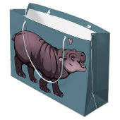 Baby Dwergnijlpaard Groot Cadeauzakje (Achterkant Gekanteld)