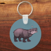 Baby Dwergnijlpaard Sleutelhanger (Voorkant)