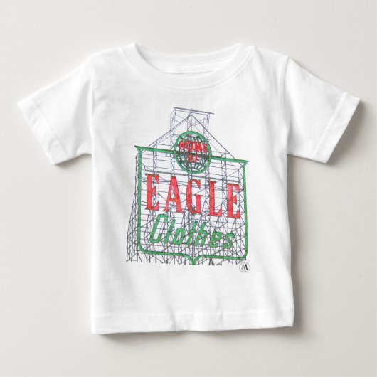 Baby Eagle Clothes Sign T shirt (Voorkant)
