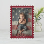 Baby Eagle eerste vierde juli Feestdagenkaart (Staand voorkant)